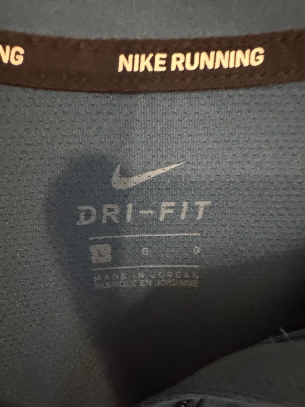 Nike Dri-FIT Long Sleeve Quarter-Zip Top in Teal Blue